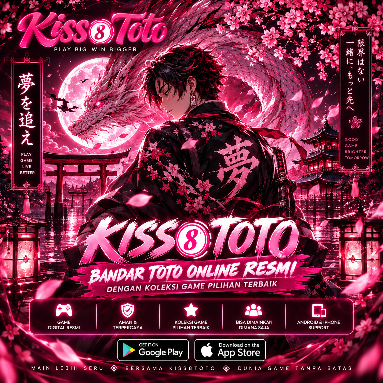 Thumbnail 1 of 3, Poster, KISS8TOTO: Bandar Toto Online Resmi dengan Koleksi Game Pilihan Terbaik designed and sold by KISS8TOTO.